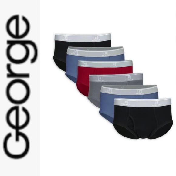 6-Pack Men’s Brief Underwear George - Picture 2 of 9